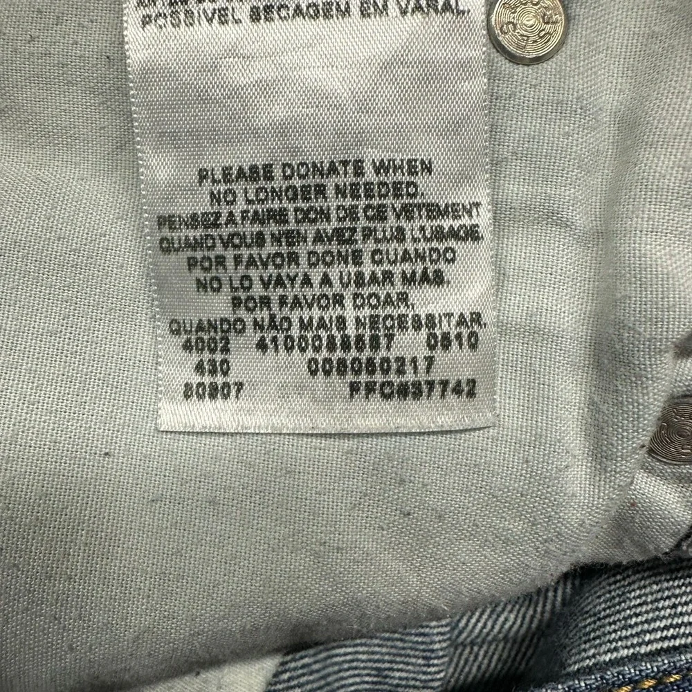 Levis 505 Jeans Mens 38x36 Blue Denim Straight Leg Y2K 2010‎ Loose Skater